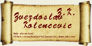 Zvezdoslav Kolenčević vizit kartica